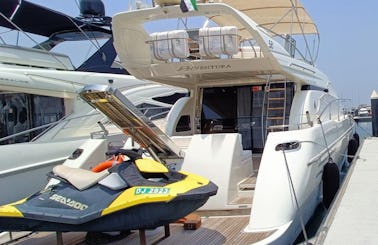 Luxury Azimut Italian 60ft Yacht for 25 guest with jet ski in Dubai Marina