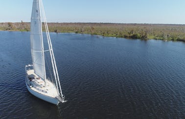 Sailing on Lake Pontchartrain with 52ft Shannon Sailing Yacht!