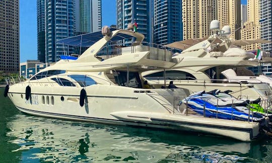 Azimuth 62ft Luxury Yacht with 2 Jetski in Marina Dubai