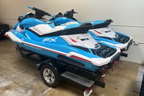 Yamaha 2022 FX SVHO Supercharged Jet Ski w/Audio (2 Jet Ski with trailer)