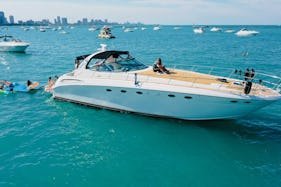 Our 55-foot Sea Ray  is  Oasis on the water and is one of the top Luxury Yachts 