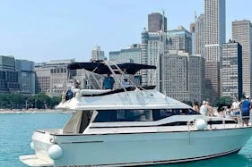 Mediterranean Yacht with Fly bridge Boat