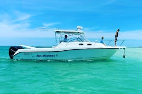 32' Boston Whaler Conquest with large cabin & AC, in lower Florida Keys