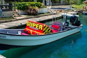 Perfect center console for fishing and beach trips