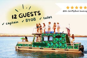 🏝️⛴️ Mission Bay Floating Island, Legit San Diego Operation (BYOB, 12-guest)