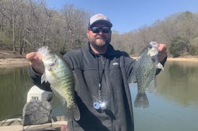 Let's go fishing aboard 24 ft fishing pontoon in Missouri