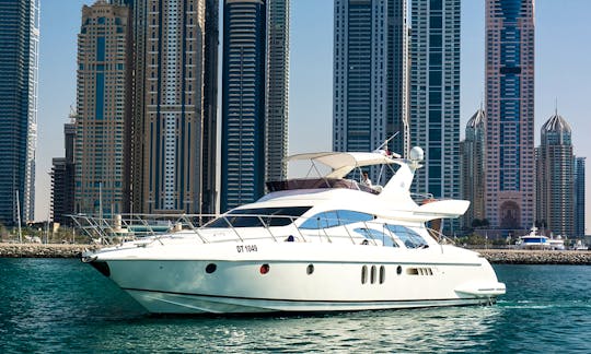 Azimuth 62ft Luxury Yacht with 2 Jetski in Marina Dubai