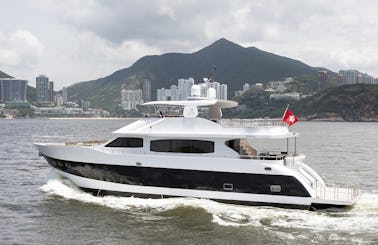 Sleek Western Cruiser - SeaDancer Motor Yacht for 50 People in Hong Kong Island