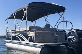 Best of 2023 Award Winner Harris Pontoon Boat Fridays from $120 per hour